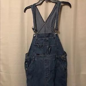 SQZ Squeeze denim overall shorts, ladies Sz M